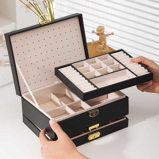 Κοσμηματοθήκη από δερματίνη σε 4 χρώματα