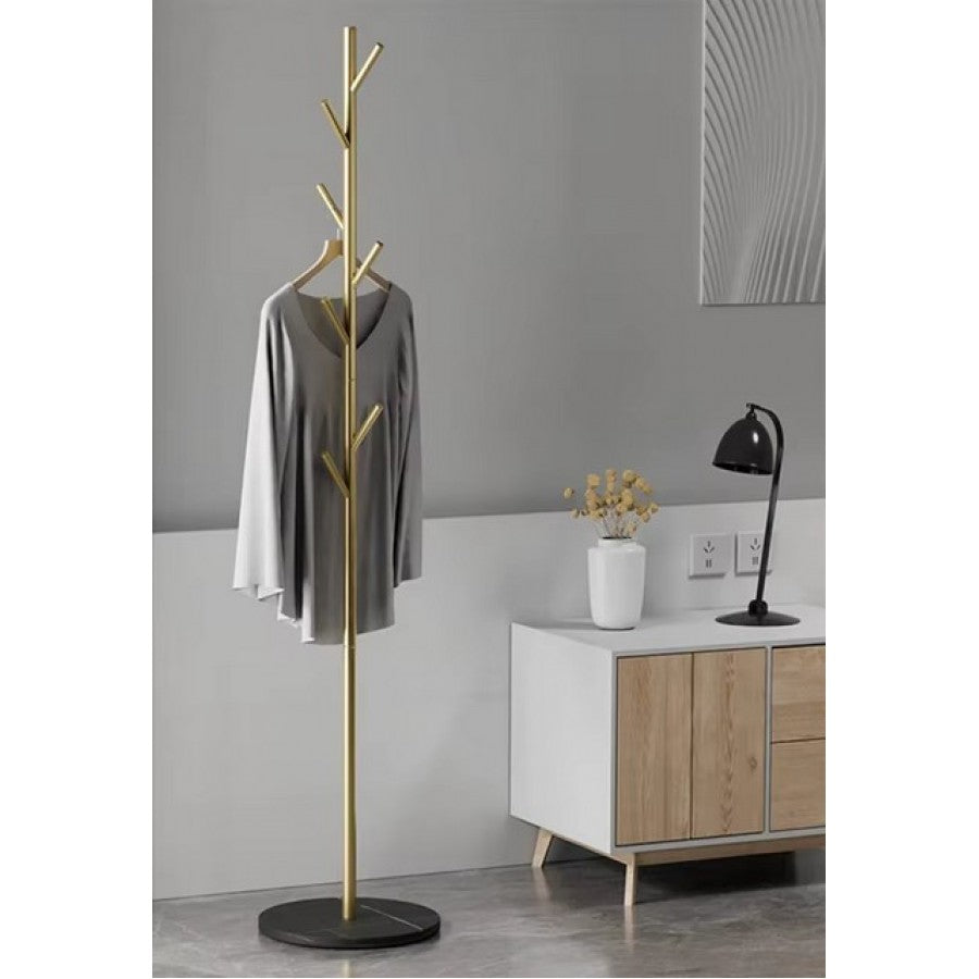 Καλόγερος 6 θέσεων με μεταλλικό κορμό και μαρμάρινη βάση