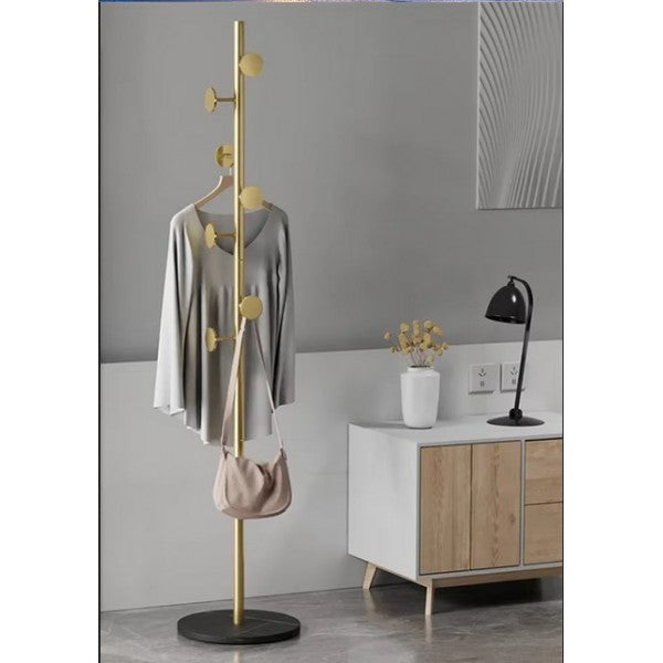 Καλόγερος 6 θέσεων με μεταλλικό κορμό και μαρμάρινη βάση