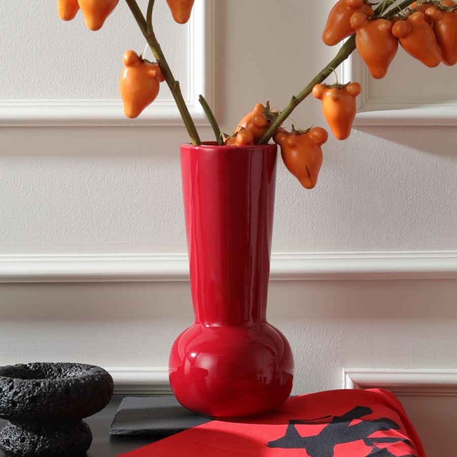 Κεραμικό κόκκινο βάζο σε 4 μοναδικά σχέδια